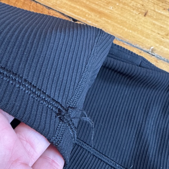 Athleta Black Ribbed Set - Picture 6 of 8